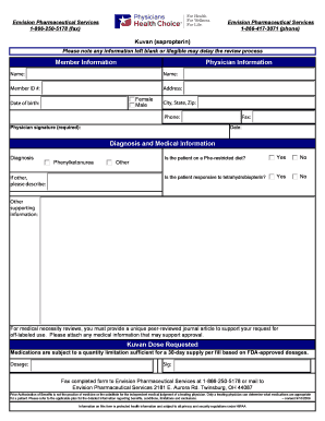 Kuvan Prior Authorization Form
