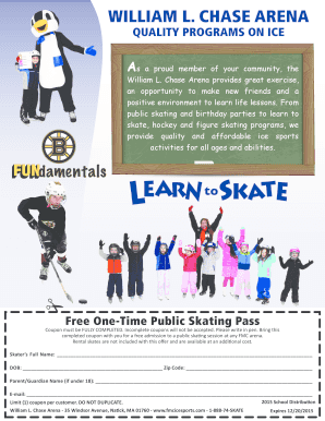 William L. Chase Arena Free Skating Pass