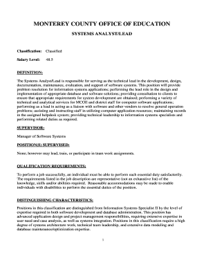 How to make resolution paper - Systems Analyst Lead - montereycoe