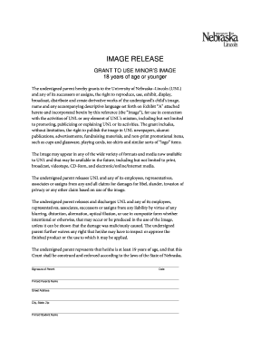 Image Release Grant for Minor
