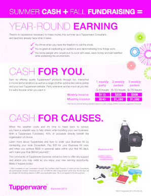 Tupperware Consultant Agreement