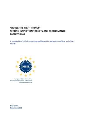 Guidance Book Setting Inspection Targets Performance