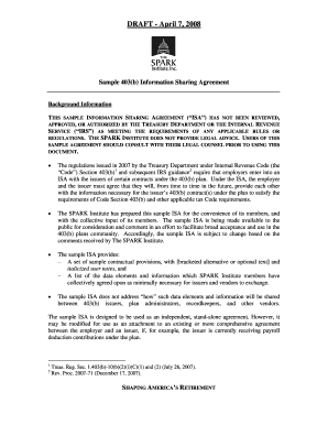 Sample 403(b) Information Sharing Agreement