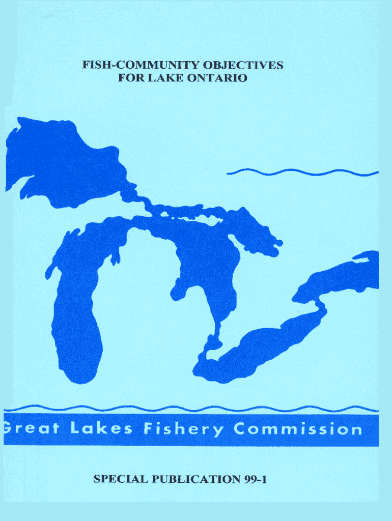 Fillable Online glfc Fish Community Objectives for Lake Ontario 1999