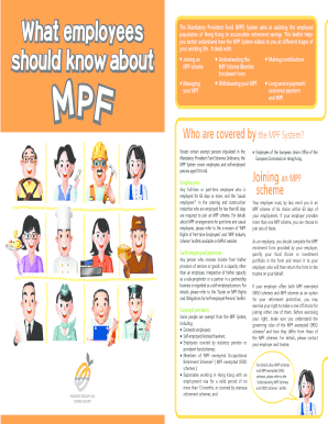 Hong Kong MPF Scheme Member Enrolment Form