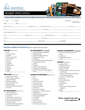 CSCMP Member Application Form
