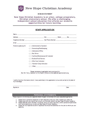 MISSION STATEMENT New Hope Christian Academy is an urban, collegepreparatory, Christian elementary school - newhopememphis