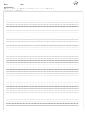 English Correction Key