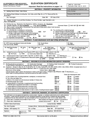 FEMA Elevation Certificate