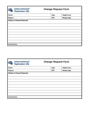 Change Request Form