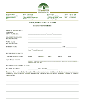 Incident Report Form