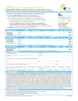 UGI Utilities Residential Cooling Rebate Application