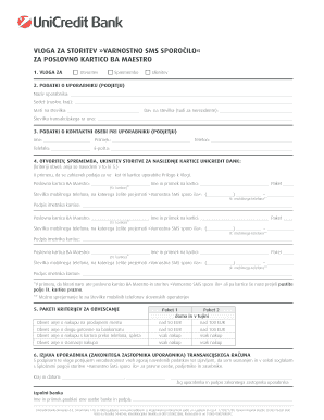 Business SMS Security Notification Form