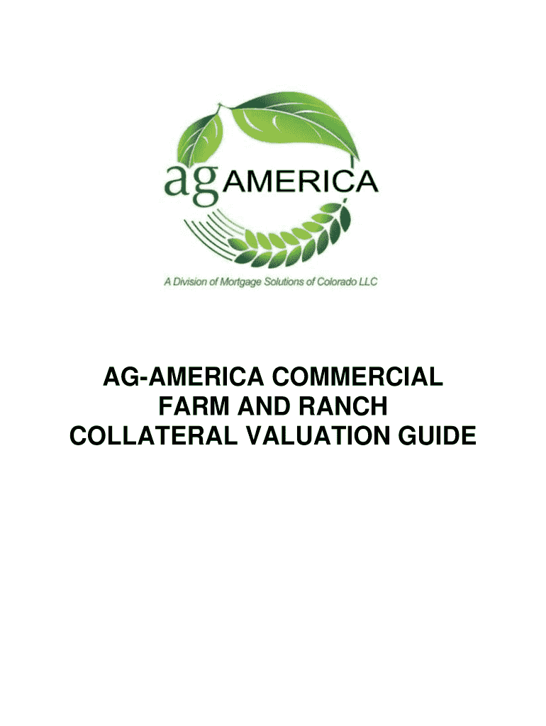Fillable Online AGAMERICA COMMERCIAL FARM AND RANCH COLLATERAL