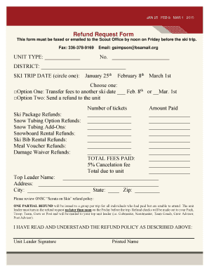 2015 Scouts on Skis Leaders Guide