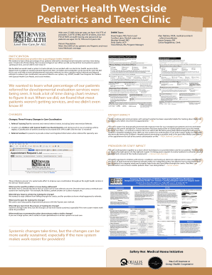 Denver Health Pediatric Referral Form
