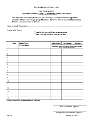 Search consultancy timesheet pdf - ISS TIME SHEET Please turn these in EVERY TWO WEEKS to