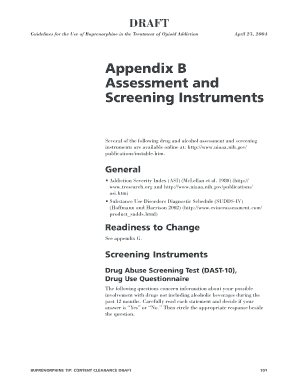 Drug Abuse Screening Test (DAST-10)