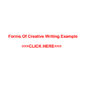 Forms Of Creative Writing Example - Software Nova