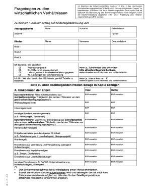 Antrag auf Kindertagesbetreuung