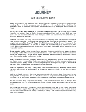Who Killed Justin Smith