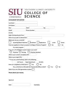Scholarship Application
