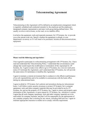 Telecommuting Agreement