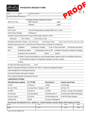 Physician’s Request Form
