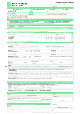 Common Application Form for Mutual Funds
