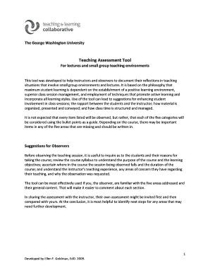 Teaching Assessment Tool