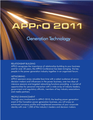 Generation Technology - conference appro