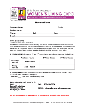 Move-In Form