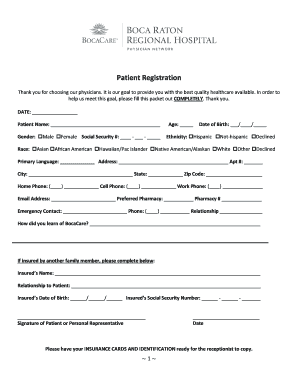 Patient Registration and Consent Form