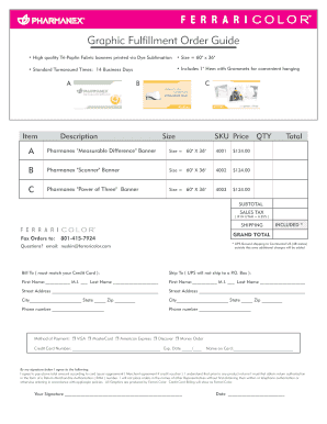 Pharmanex Banner Order Form