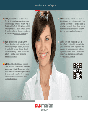 Product Registration Card