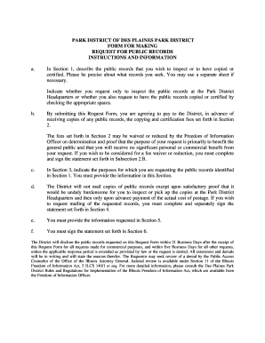 Illinois Public Records Request Form