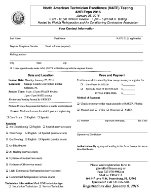 Trf example - Sample Registrtation Form for TOs - news natex