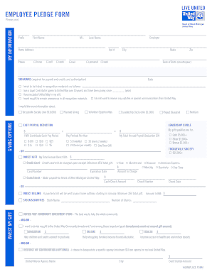 Employee Pledge Form
