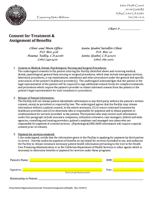 Patient Registration and Consent Form