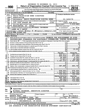 Form 990 Return of Organization Exempt From Income Tax