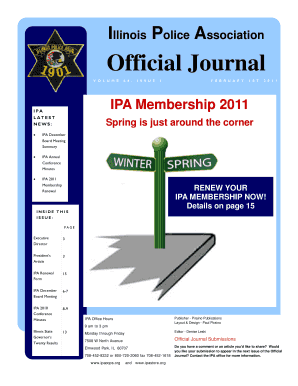 Illinois Police Association Membership Renewal Form