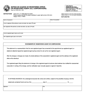 Notice of Change of Registered Office