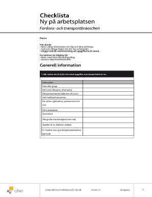 New Employee Checklist