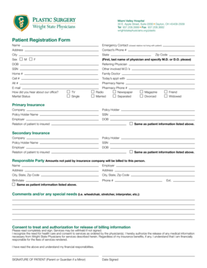 Patient Registration Form