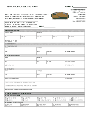 Building Permit Application