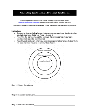 Inclusiveness Project Worksheet