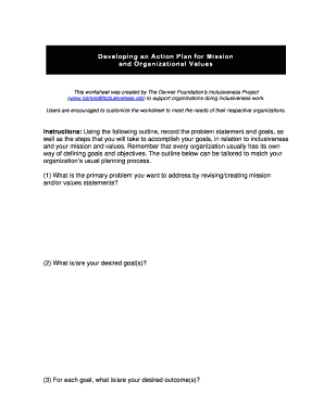 Inclusiveness Project Worksheet