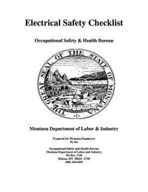 Montana Electrical Safety Checklist