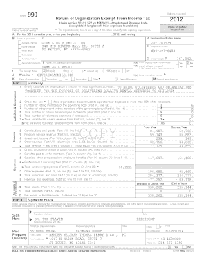 Form 990 2012