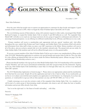 Atlas Golden Spike Club Membership Application
